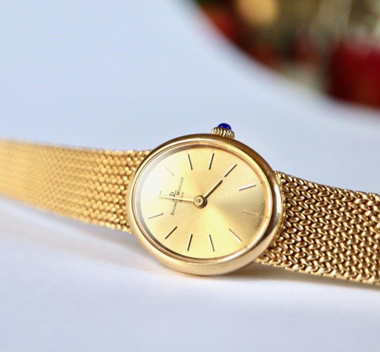 Baume et Mercier Watch in 18K Yellow Gold For Sale at 1stDibs | baume &  mercier 18k gold ladies watch, baume and mercier gold watch