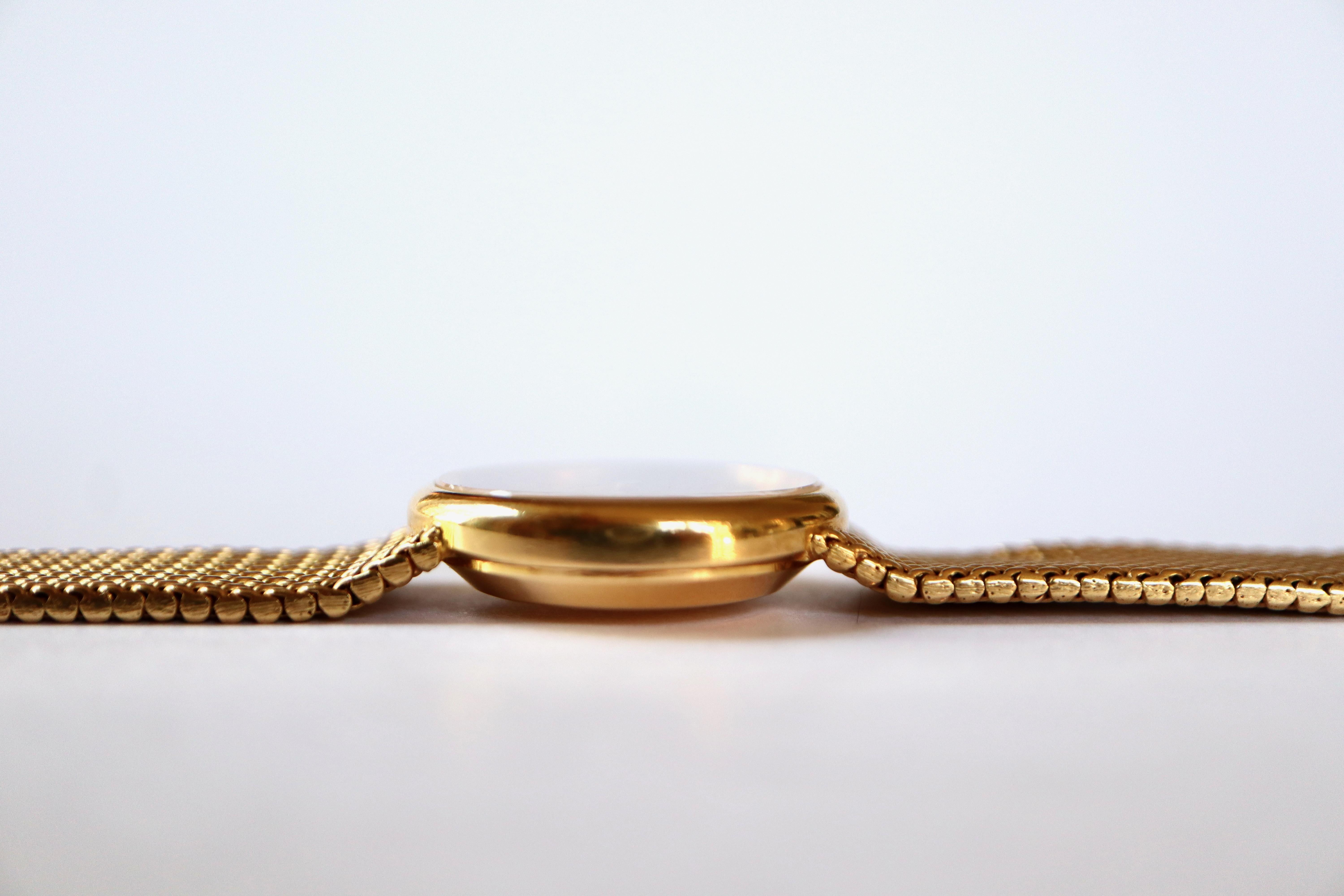 Montre Baume & Mercier en or jaune 18 carats Bon état - En vente à Paris, FR
