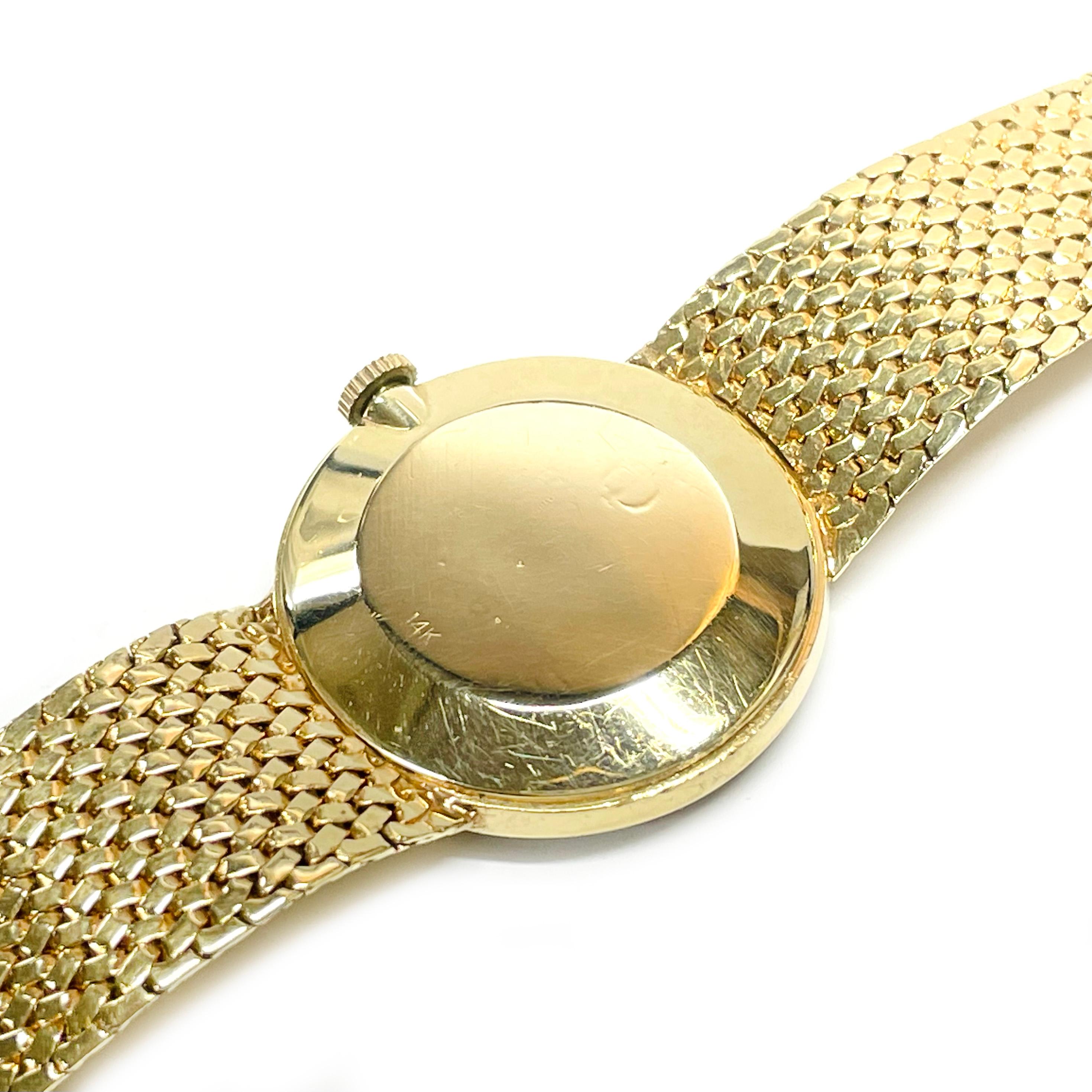 Baume et Mercier Yellow Gold Wristwatch In Good Condition For Sale In Palm Desert, CA