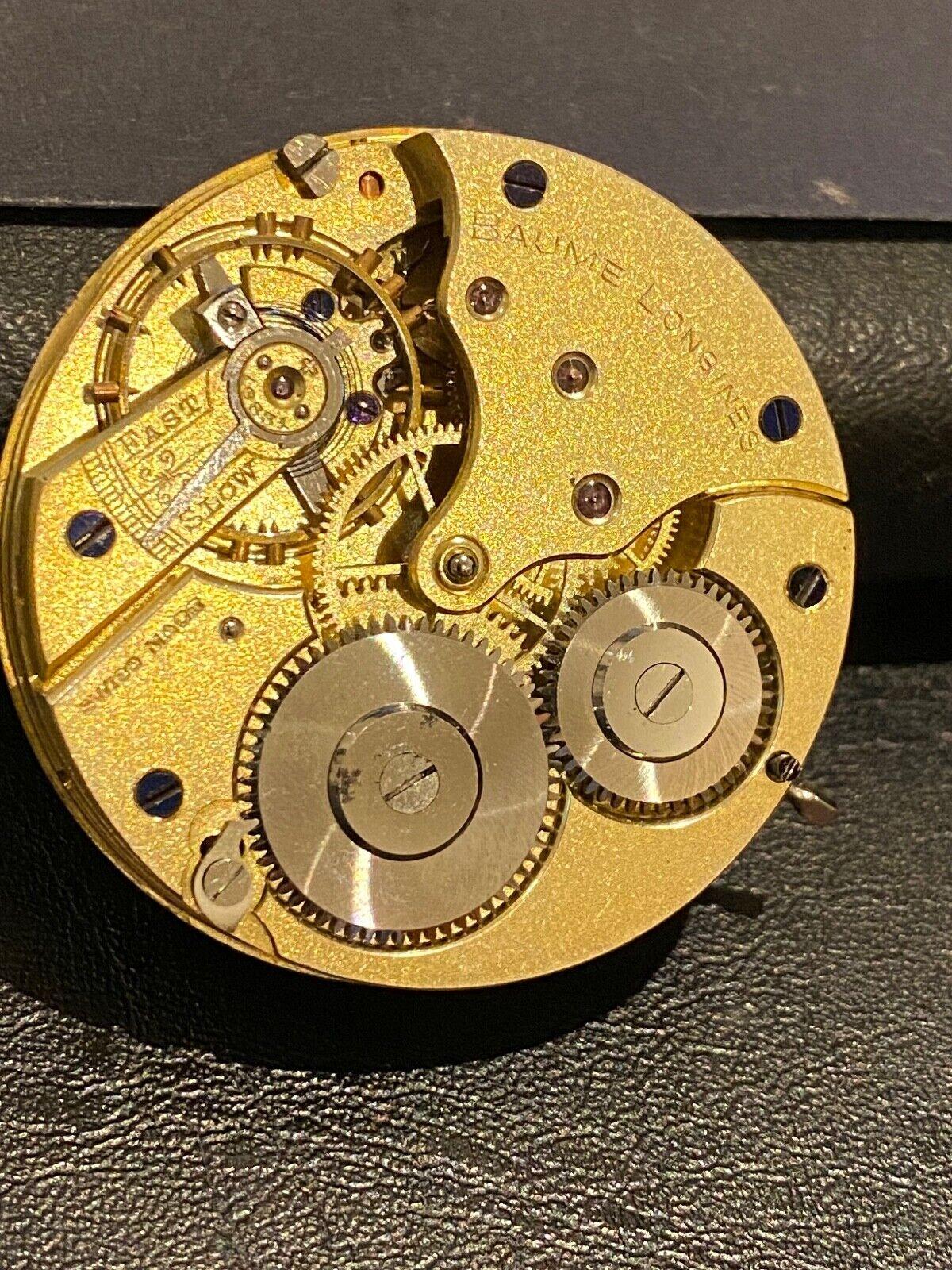 Movimiento de reloj de bolsillo Baume Longines en Excelente estado para la venta en MELBOURNE, AU