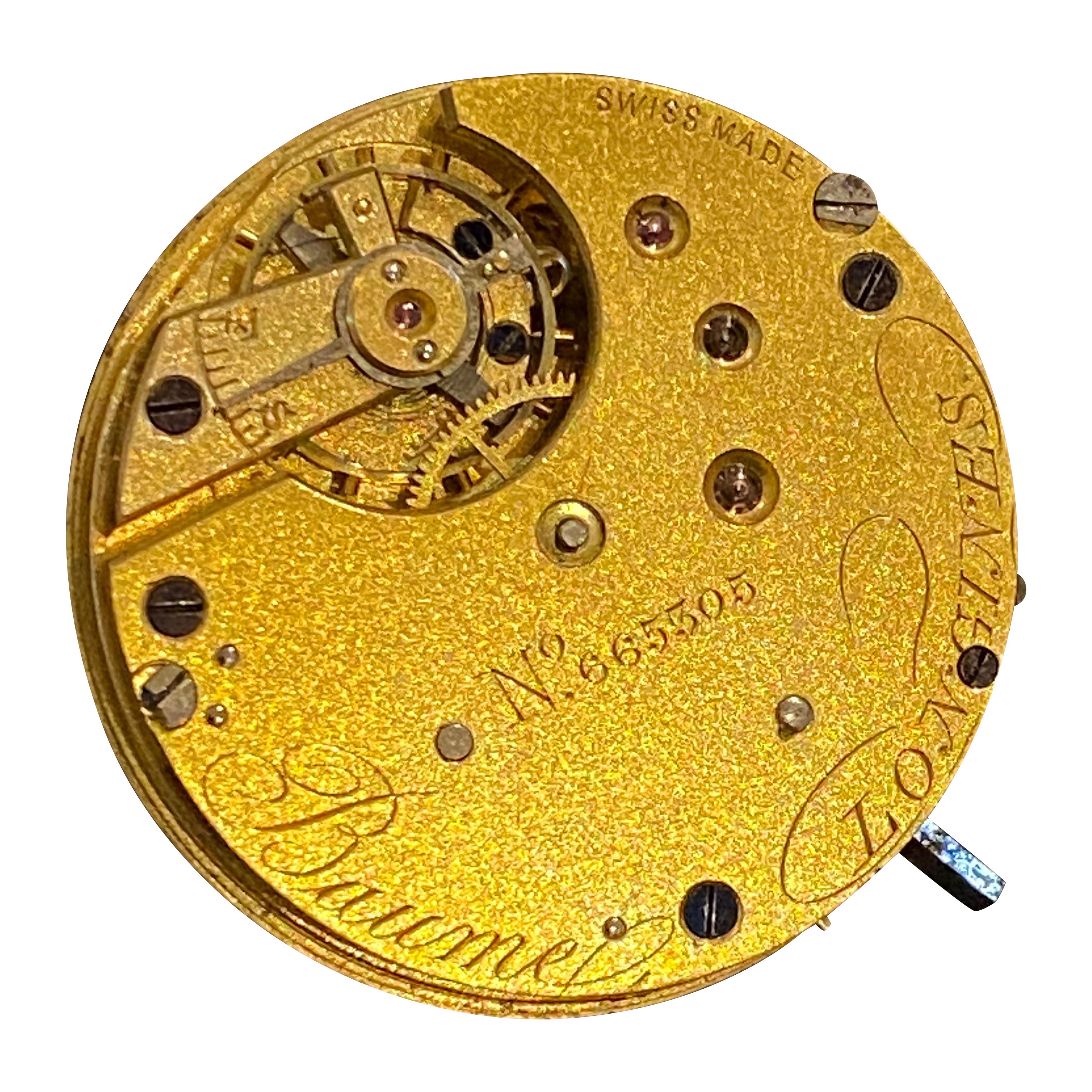 Baume Longines Swiss Pocket Watch Movement, 30mm, # 665305. en vente