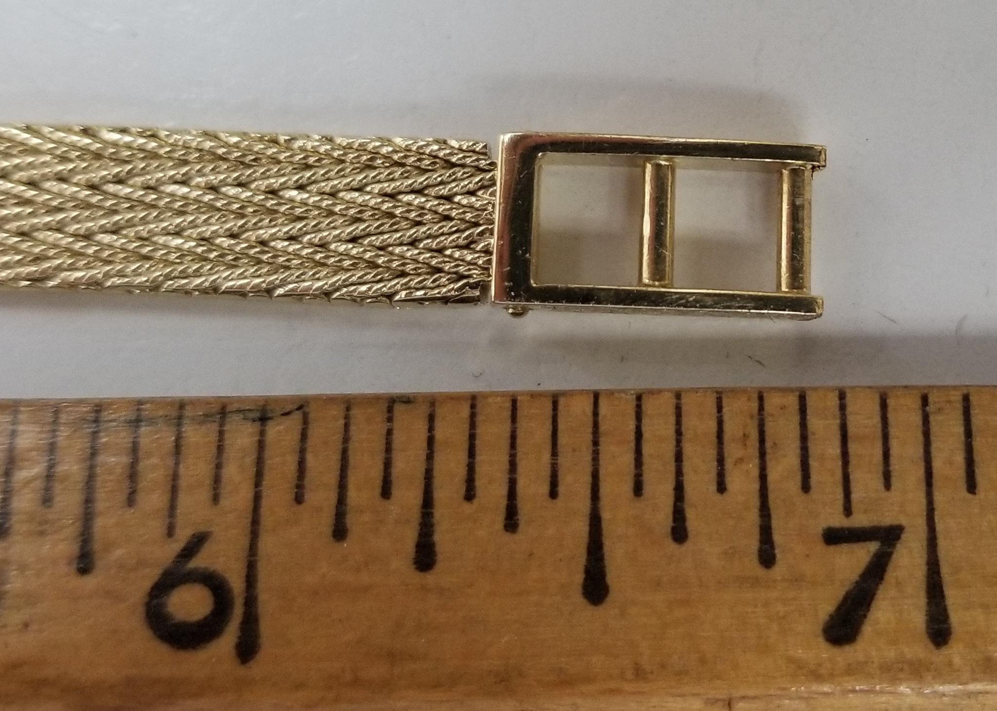 Baume & Mercier 14 Karat Yellow Gold and Diamond Watch 2