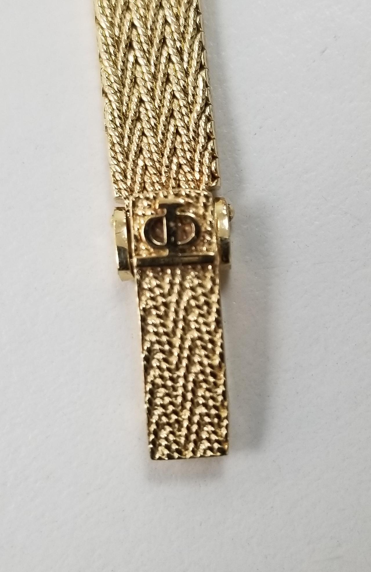 Contemporary Baume & Mercier 14 Karat Yellow Gold and Diamond Watch
