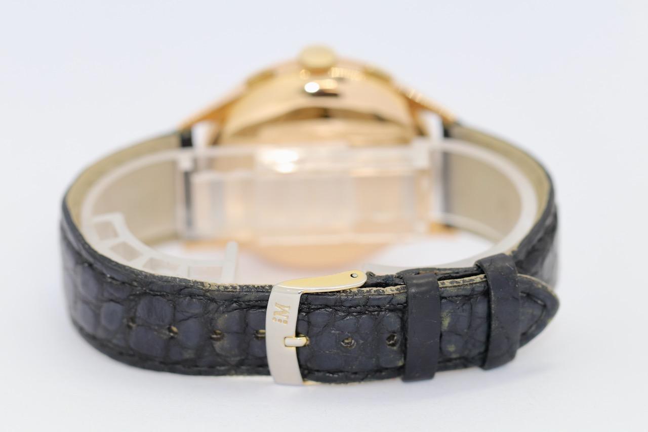 Baume & Mercier, chronographe vintage en or 18 carats, 30 pouces, service WEMPE en vente 4