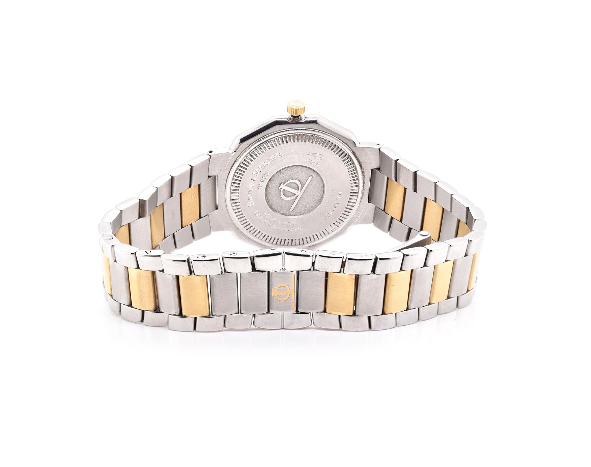 baume mercier riviera 18k gold