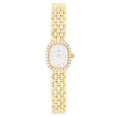 Baume & Mercier 18 Karat Yellow Gold Diamond Watch