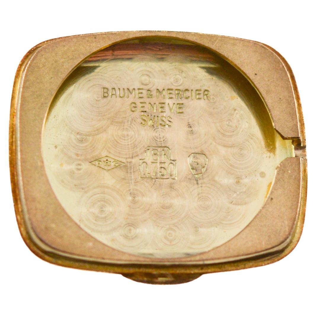 Baume Mercier 18 Karat Yellow Gold Midcentury Watch Once Owned by Jerry Lewis For Sale 9