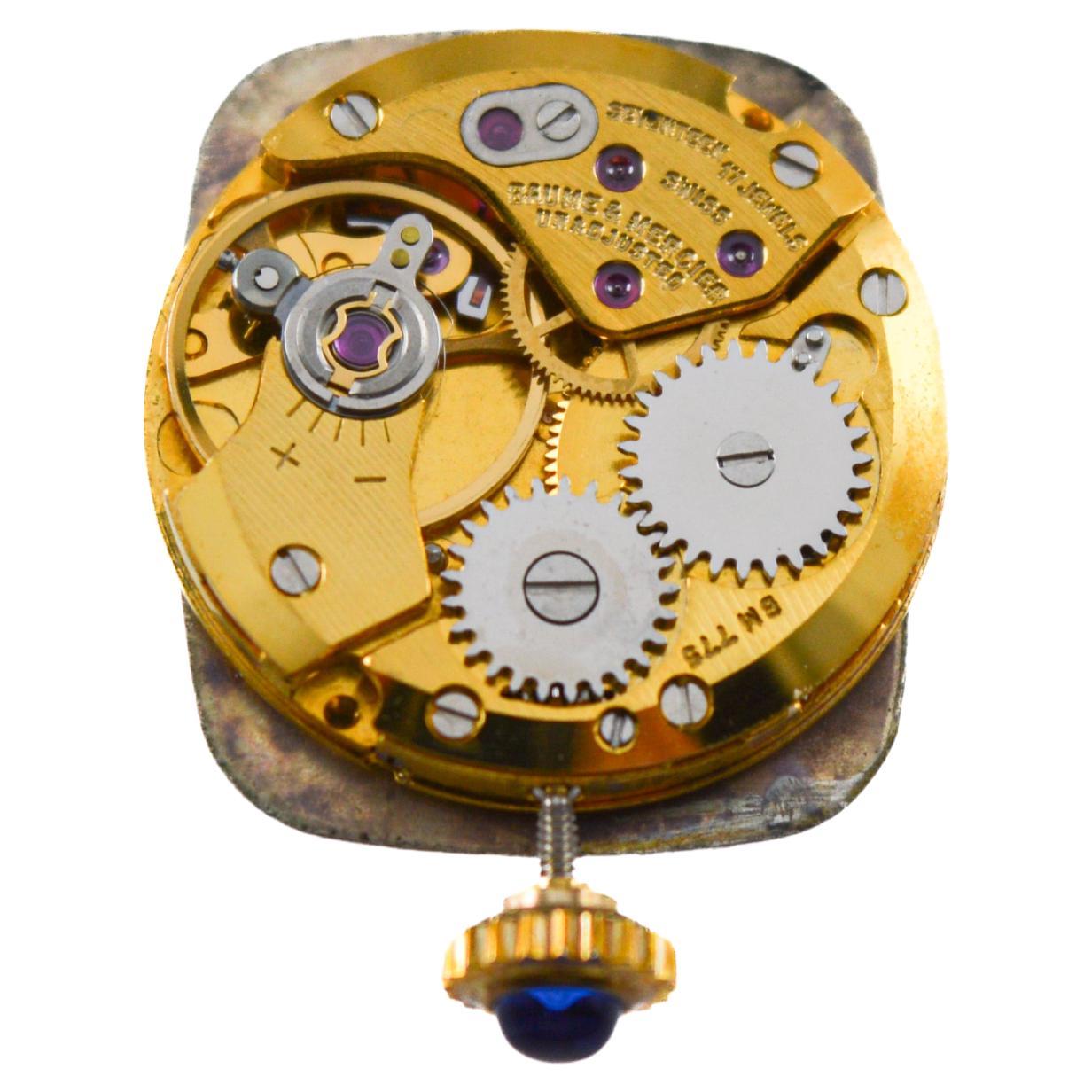 Baume Mercier: 18 Karat Gelbgold Midcentury-Uhr, einst im Besitz von Jerry Lewis im Angebot 10