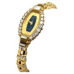 Orologio Baume & Mercier in oro giallo 18ct con diamanti - Raro orologio d'epoca