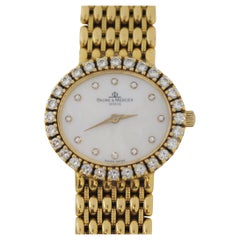 Used Baume & Mercier 18k Gold Diamond Watch 18310 9
