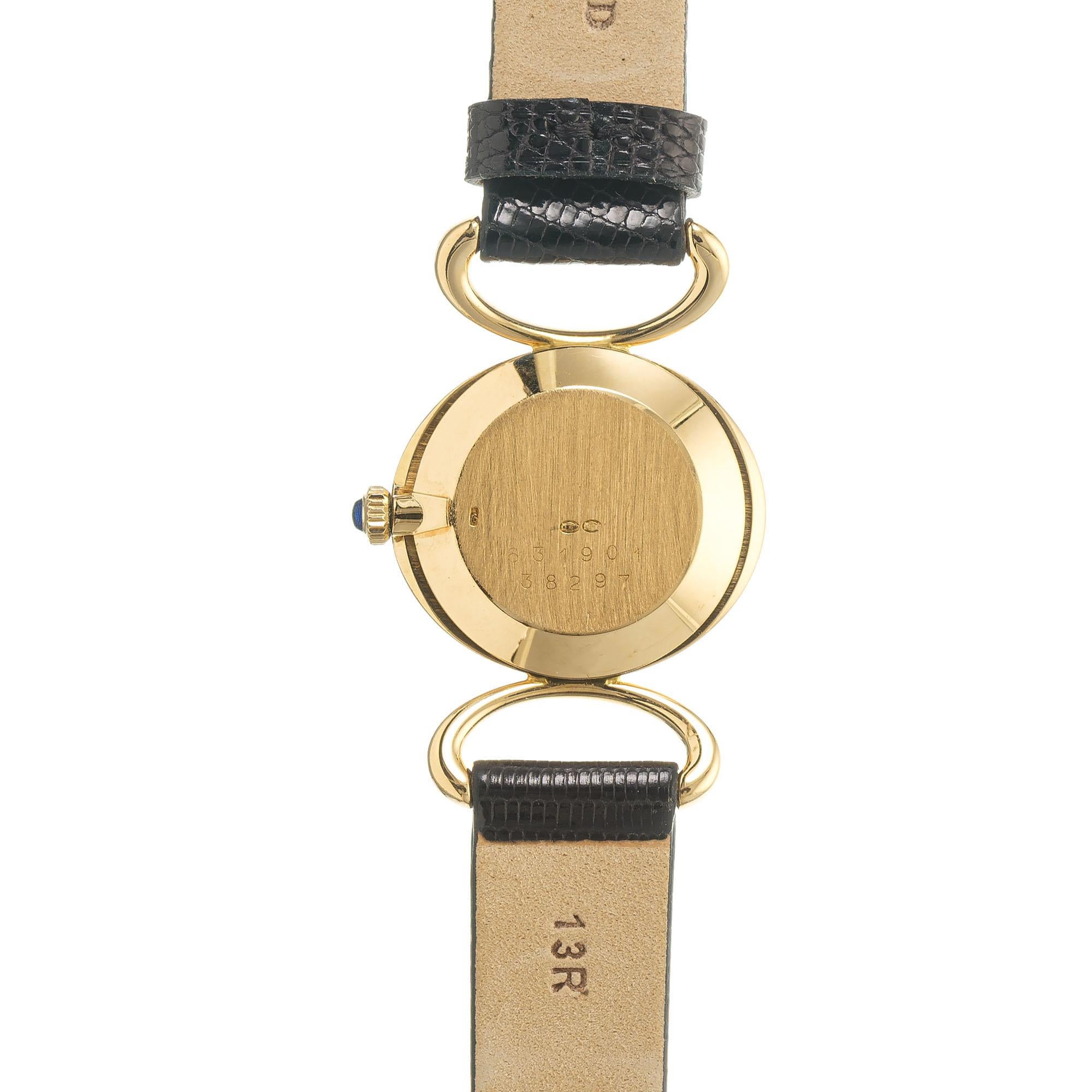 Baume & Mercier 18k Gold Ladies Wristwatch In Good Condition In Stamford, CT