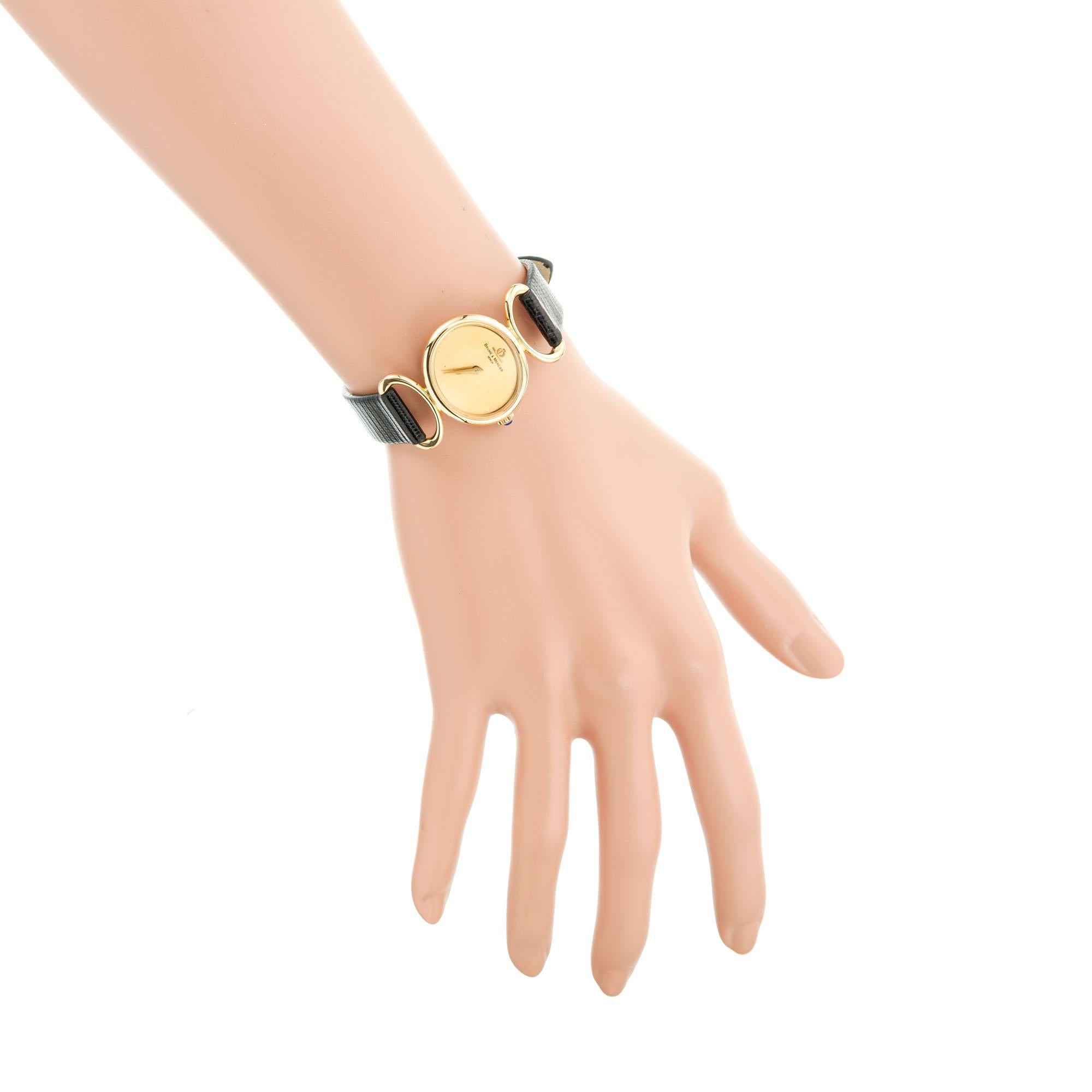 Women's Baume & Mercier 18k Gold Ladies Wristwatch
