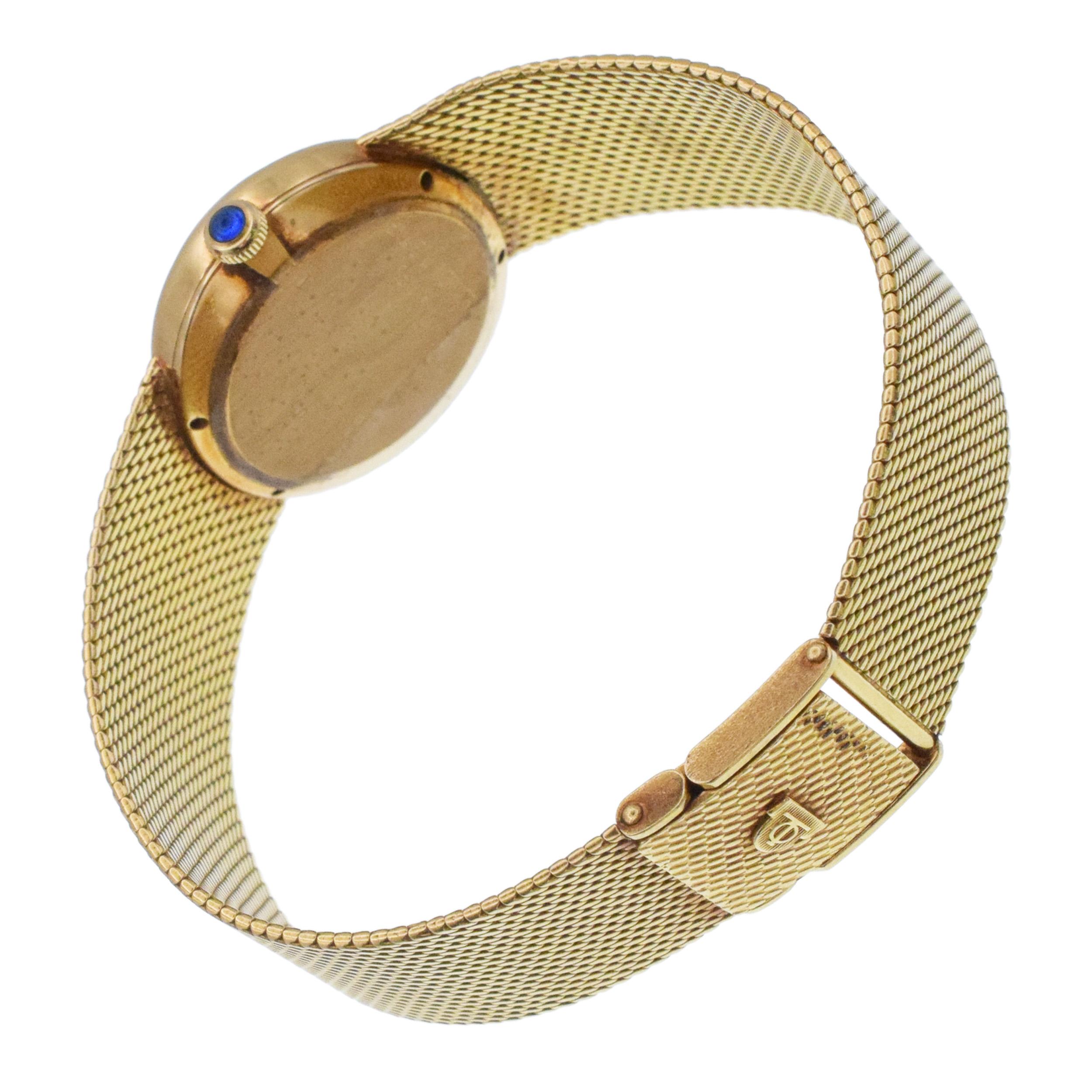 Reloj de pulsera Baume & Mercier de oro amarillo de 18 quilates y diamantes. en venta 2