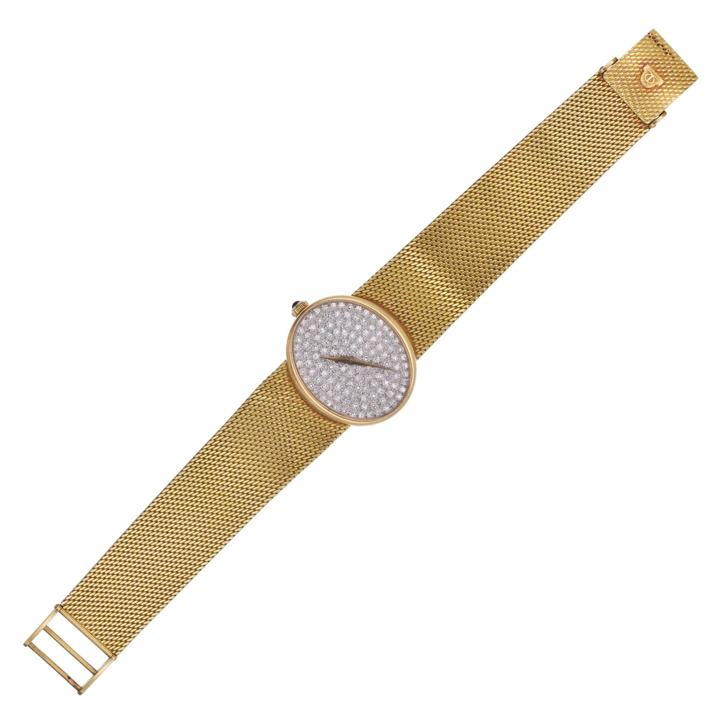 Reloj de pulsera Baume & Mercier de oro amarillo de 18 quilates y diamantes. en venta 3