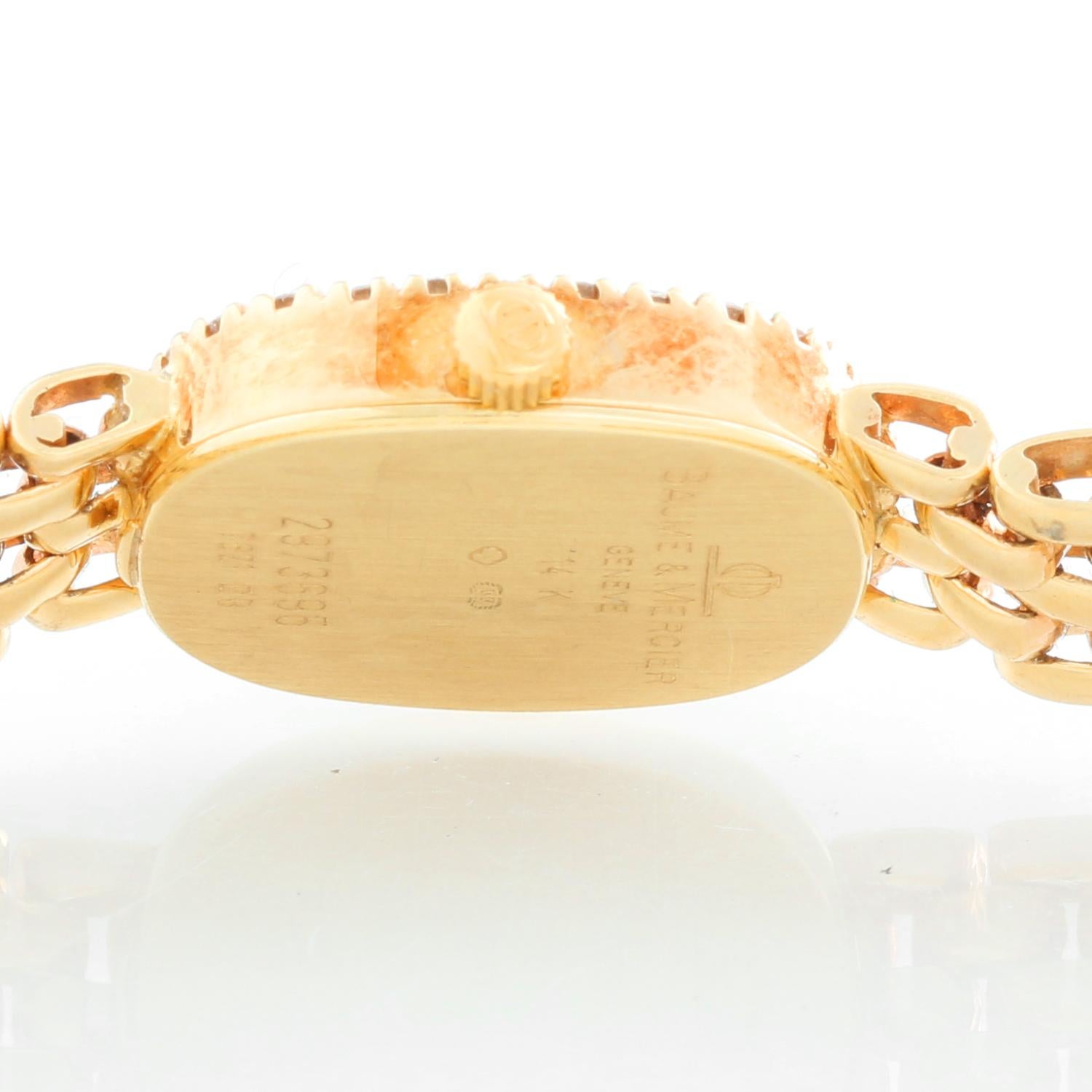 Women's Baume & Mercier 18 Karat Yellow Gold Diamond Watch