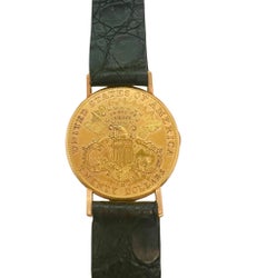 Baume & Mercier 18k Yellow Gold Hidden Dial Coin Watch