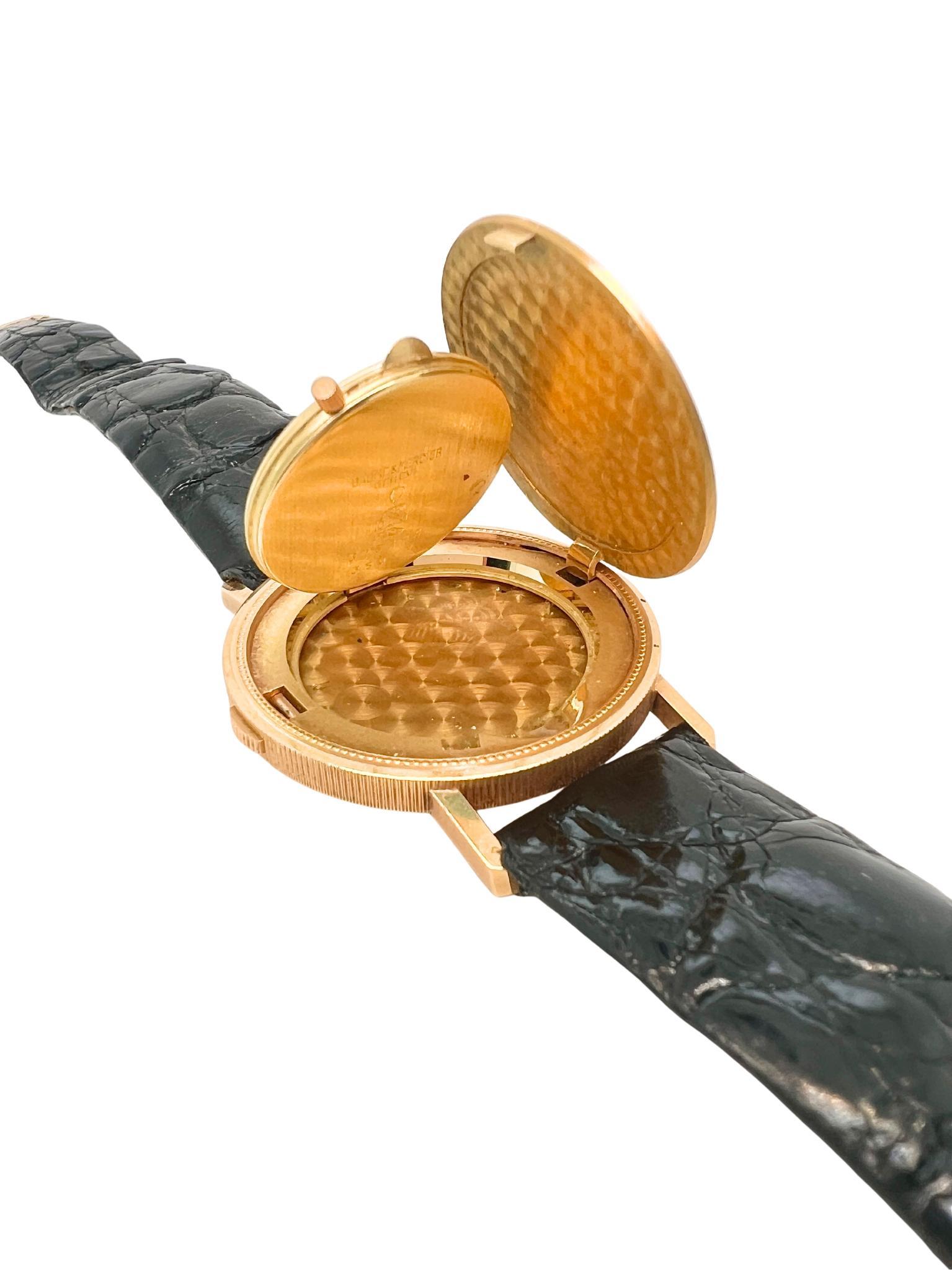Baume & Mercier - Orologio a moneta con quadrante nascosto in oro giallo 18 ct. in vendita 1