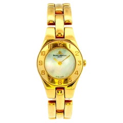 Baume & Mercier 18K Yellow Gold MOP Dial & Arabic Numeral Bezel