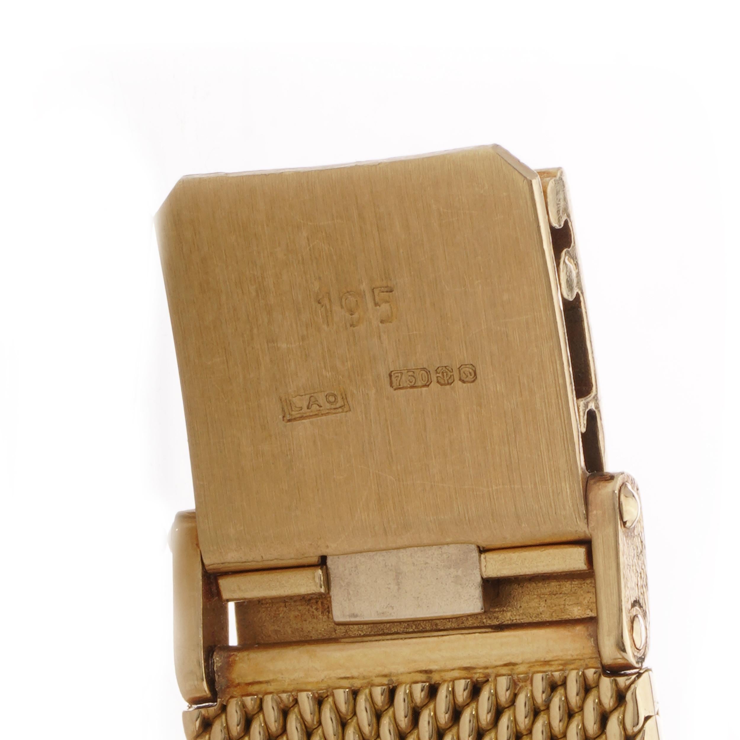 Baume & Mercier 18kt Yellow Gold Men's Wristwatch For Sale 4