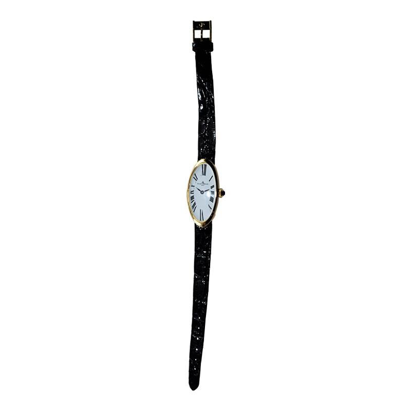 Baume & Mercier 18 Karat Yellow Gold Wristwatch Originally Sold to Jerry Lewis 3
