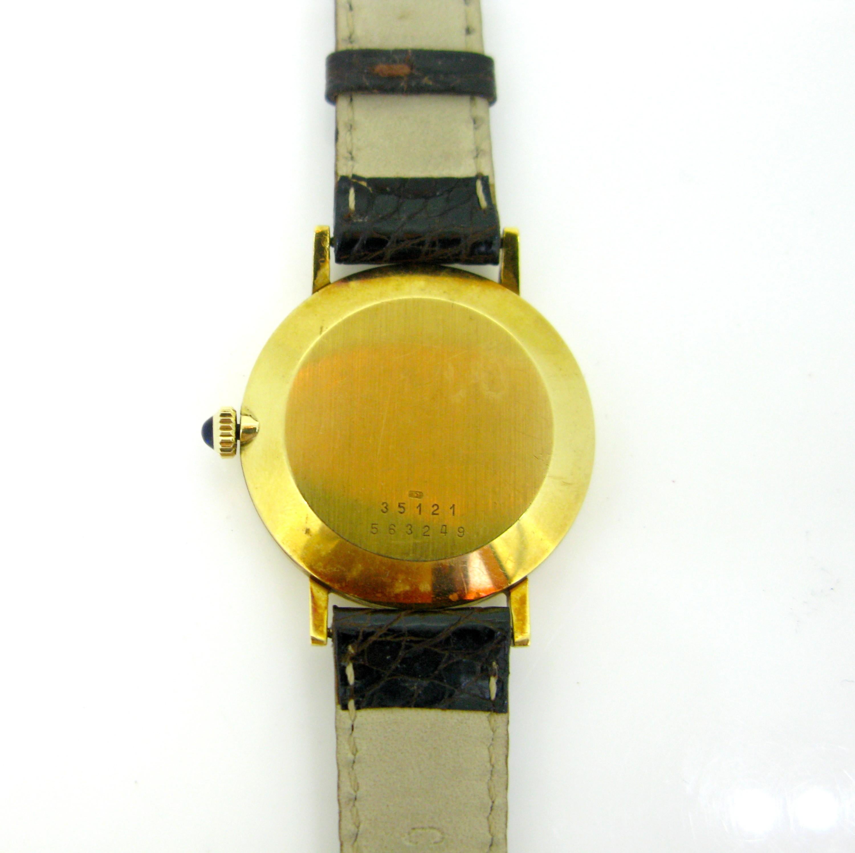 Baume & Mercier 35121 Yellow Gold Mechanic Wristwatch In Good Condition In London, GB