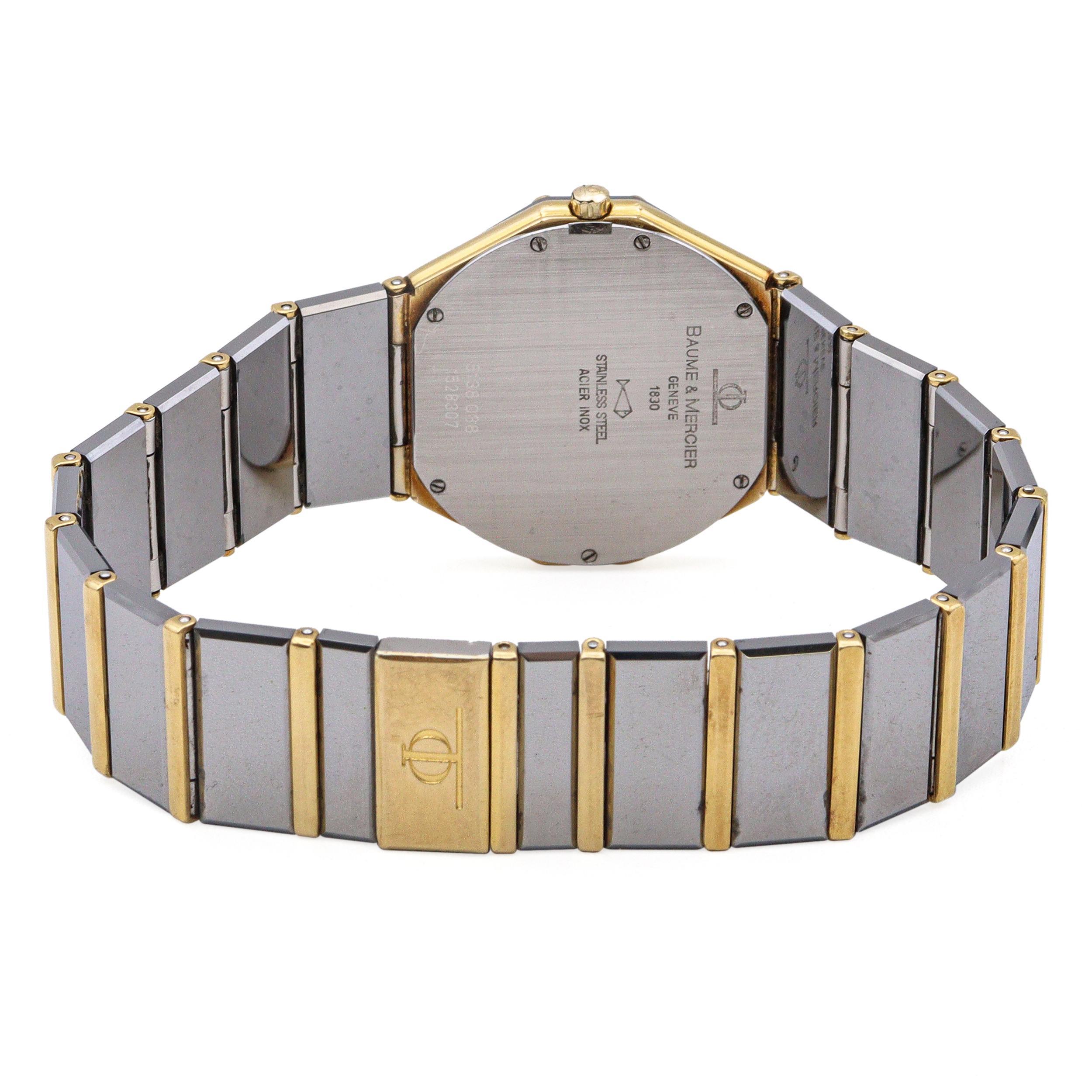 Baume & Mercier Avant Garde Quartz Men's Watch Ref 5138.038 For Sale 2