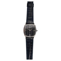 Reloj Baumatic Baume & Mercier de oro blanco de 18 quilates, años 80