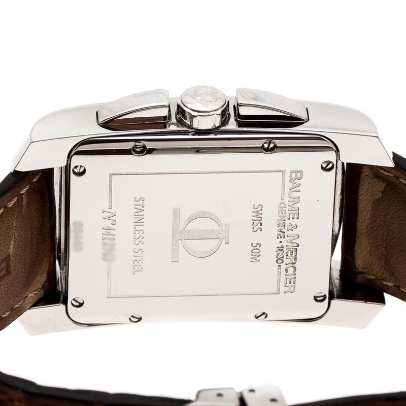  Baume & Mercier Acier inoxydable noir 65448 Chronographe Montre-bracelet homme 30 mm Pour hommes 