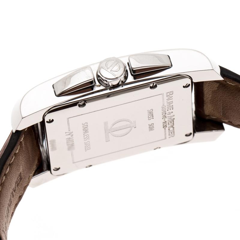 Baume & Mercier Acier inoxydable noir 65448 Chronographe Montre-bracelet homme 30 mm 1