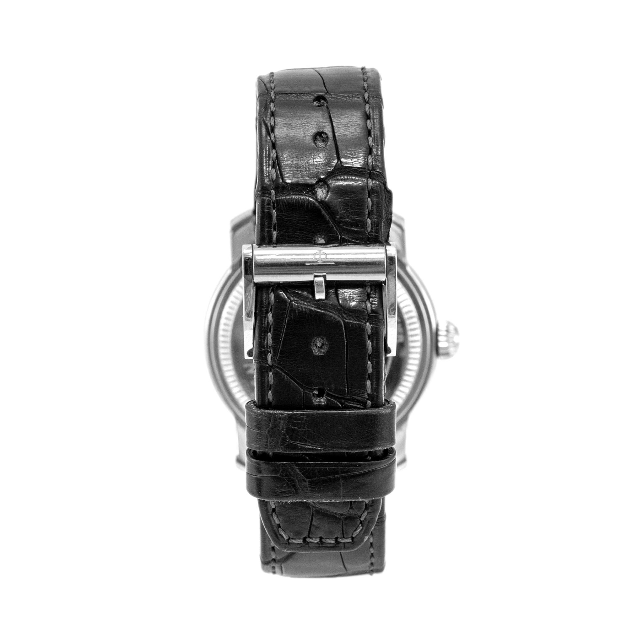 Baume & Mercier Capeland 39MM 65417 Day Date Stainless Steel Men’s Watch For Sale 1