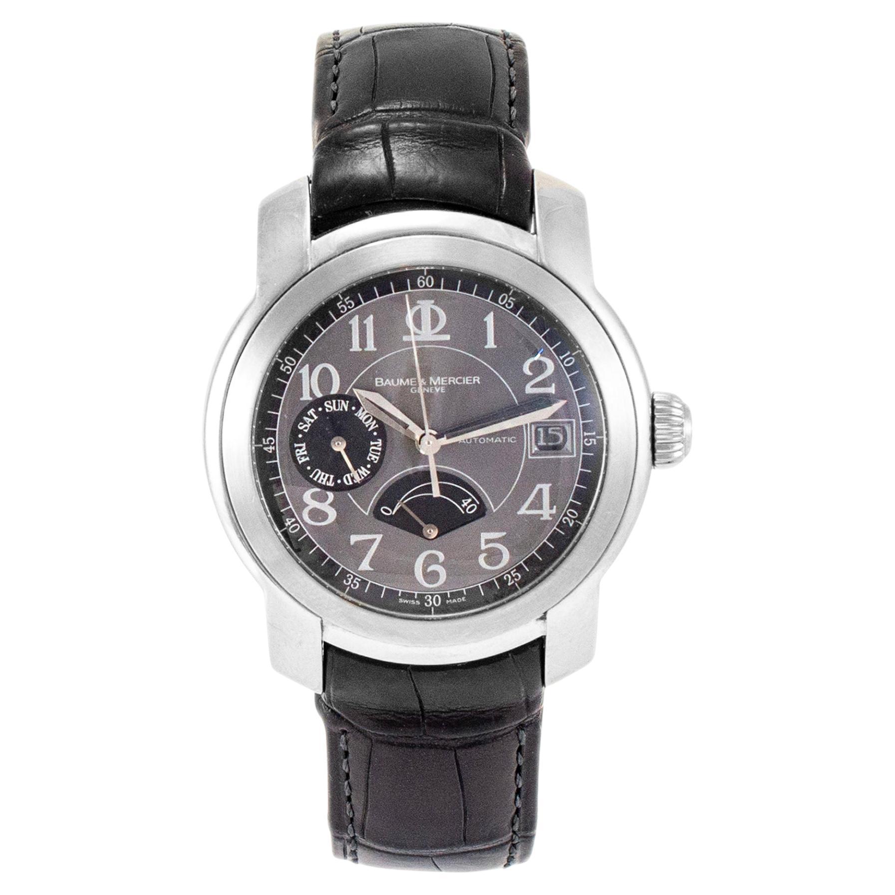 Baume & Mercier Capeland 39MM 65417 Day Date Stainless Steel Men’s Watch