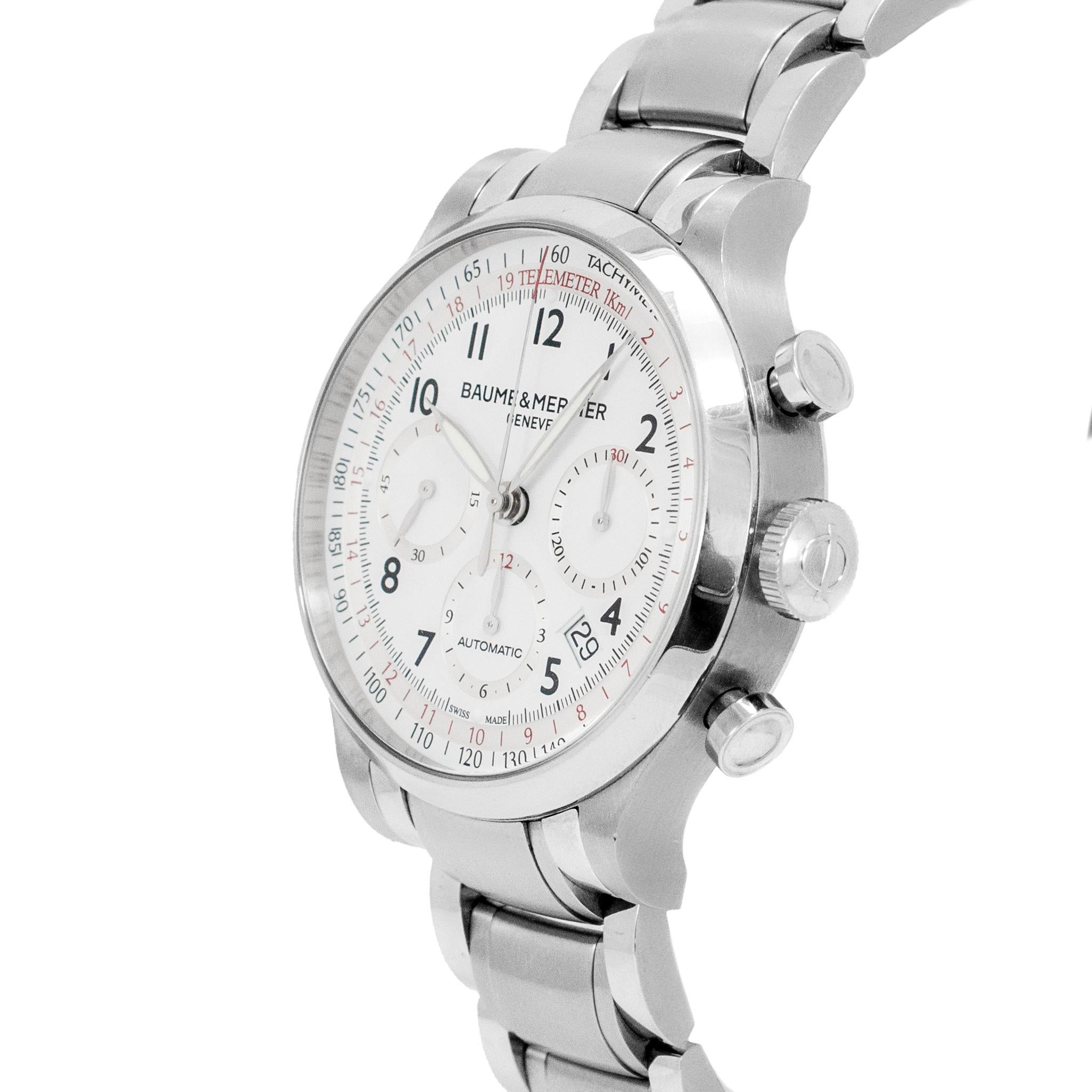 De los hombres Reloj Automático Baume & Mercier Capeland 42MM MOA10061 Cronógrafo Acero en venta