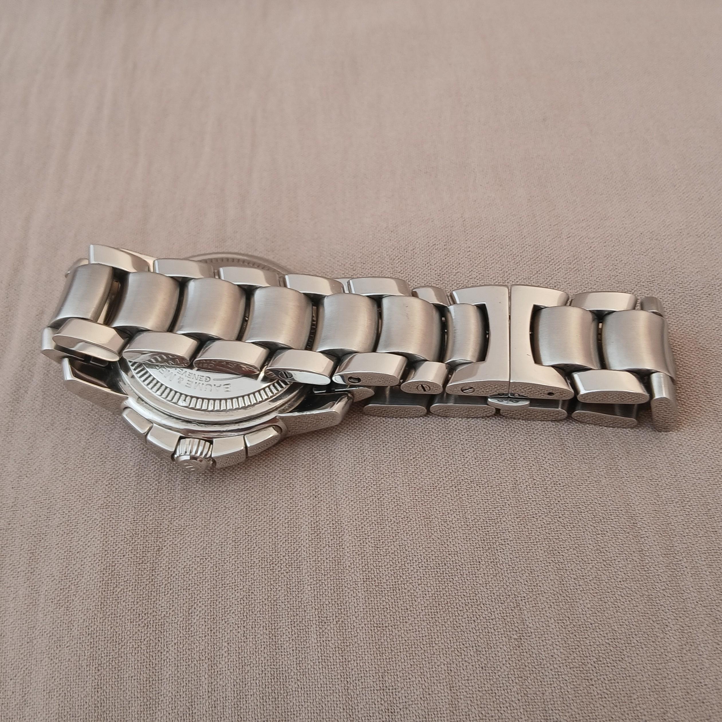 Reloj Baume & Mercier Capeland 65352 Automático Acero Esfera Negra Hombre en venta 8