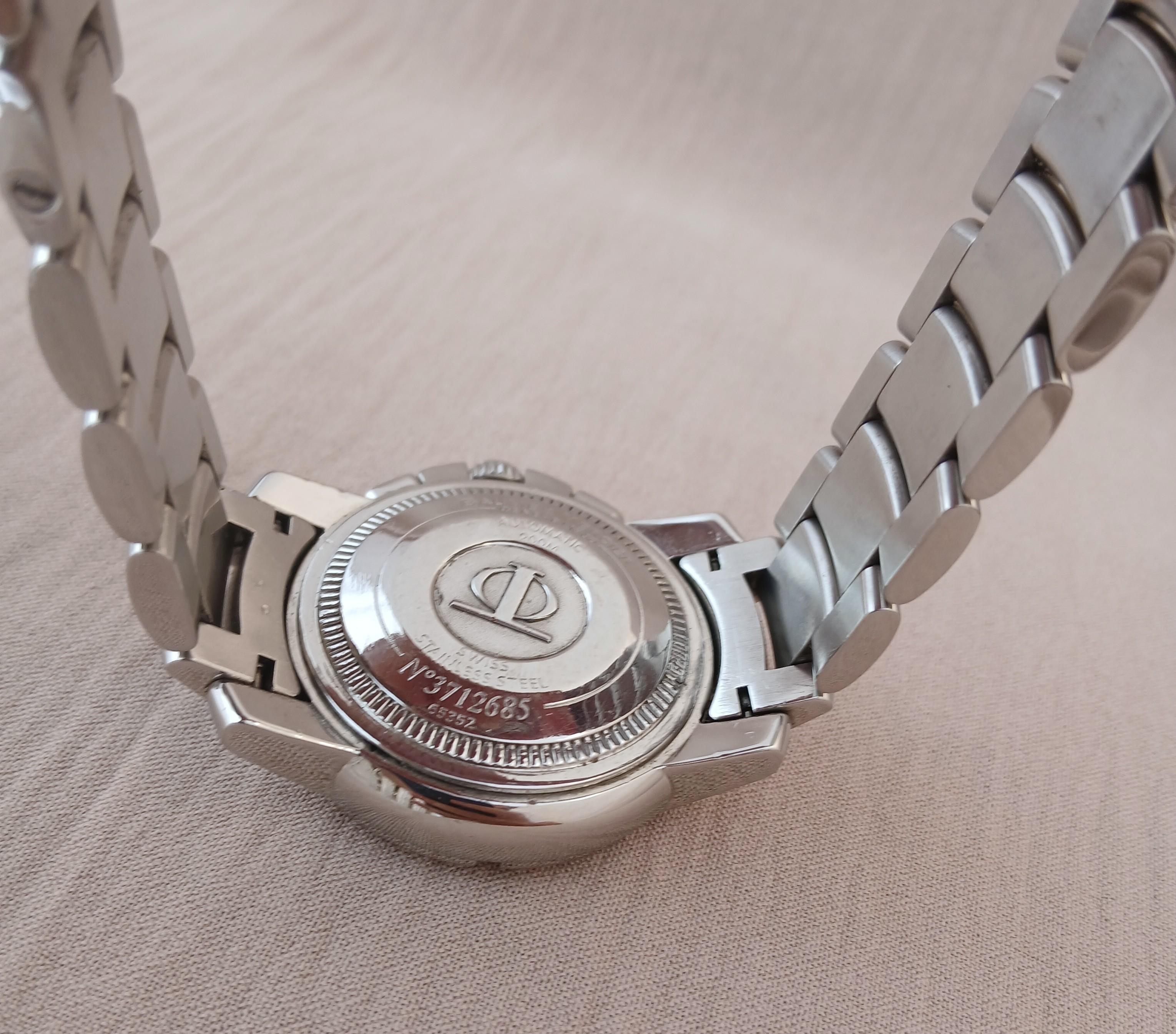 Reloj Baume & Mercier Capeland 65352 Automático Acero Esfera Negra Hombre en venta 9