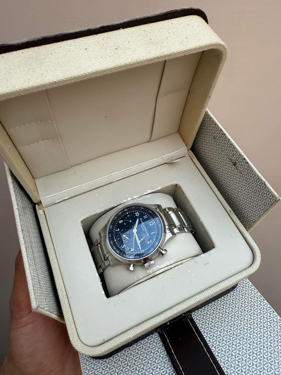 Montre homme Baume & Mercier Capeland Chronograph MOA10066 - Full Set en vente 13