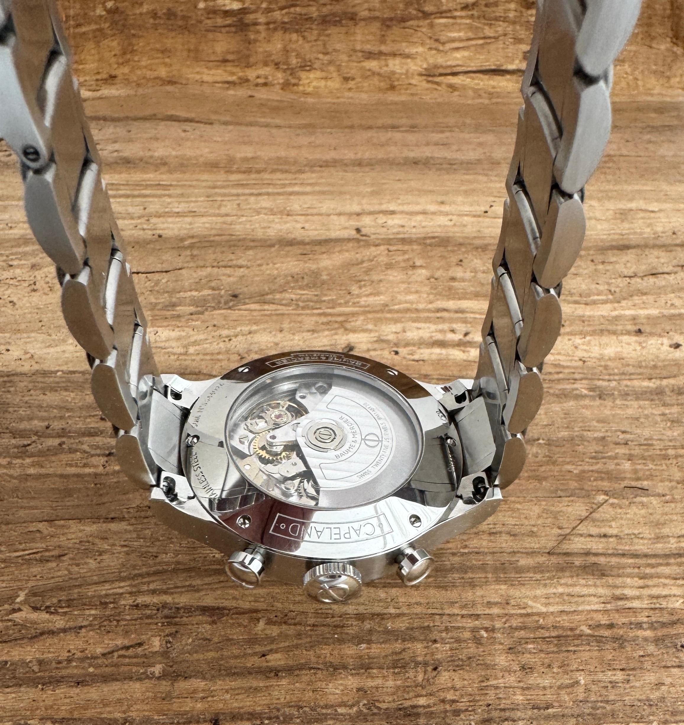 Montre homme Baume & Mercier Capeland Chronograph MOA10066 - Full Set en vente 2