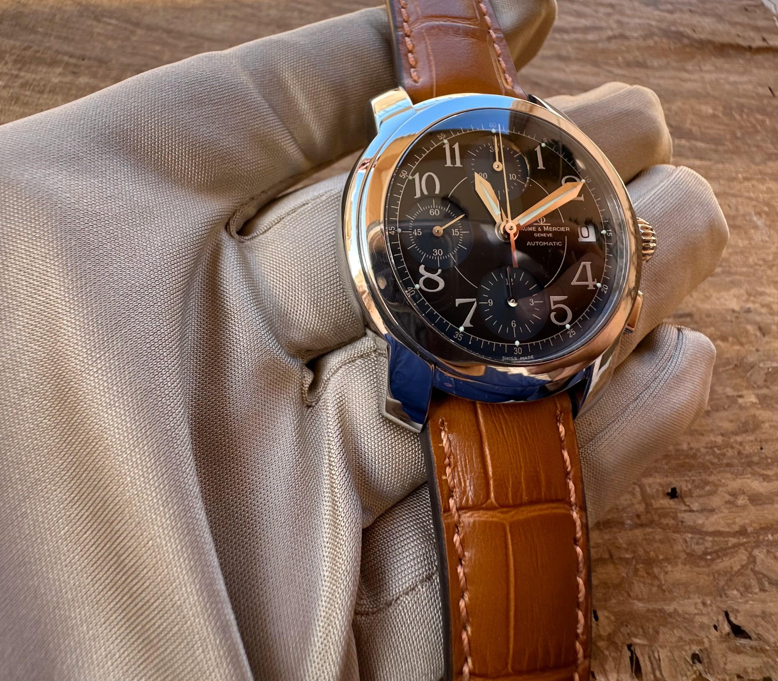 Baume & Mercier Capeland Chronograph MV045216 Automatic Watch For Sale 11