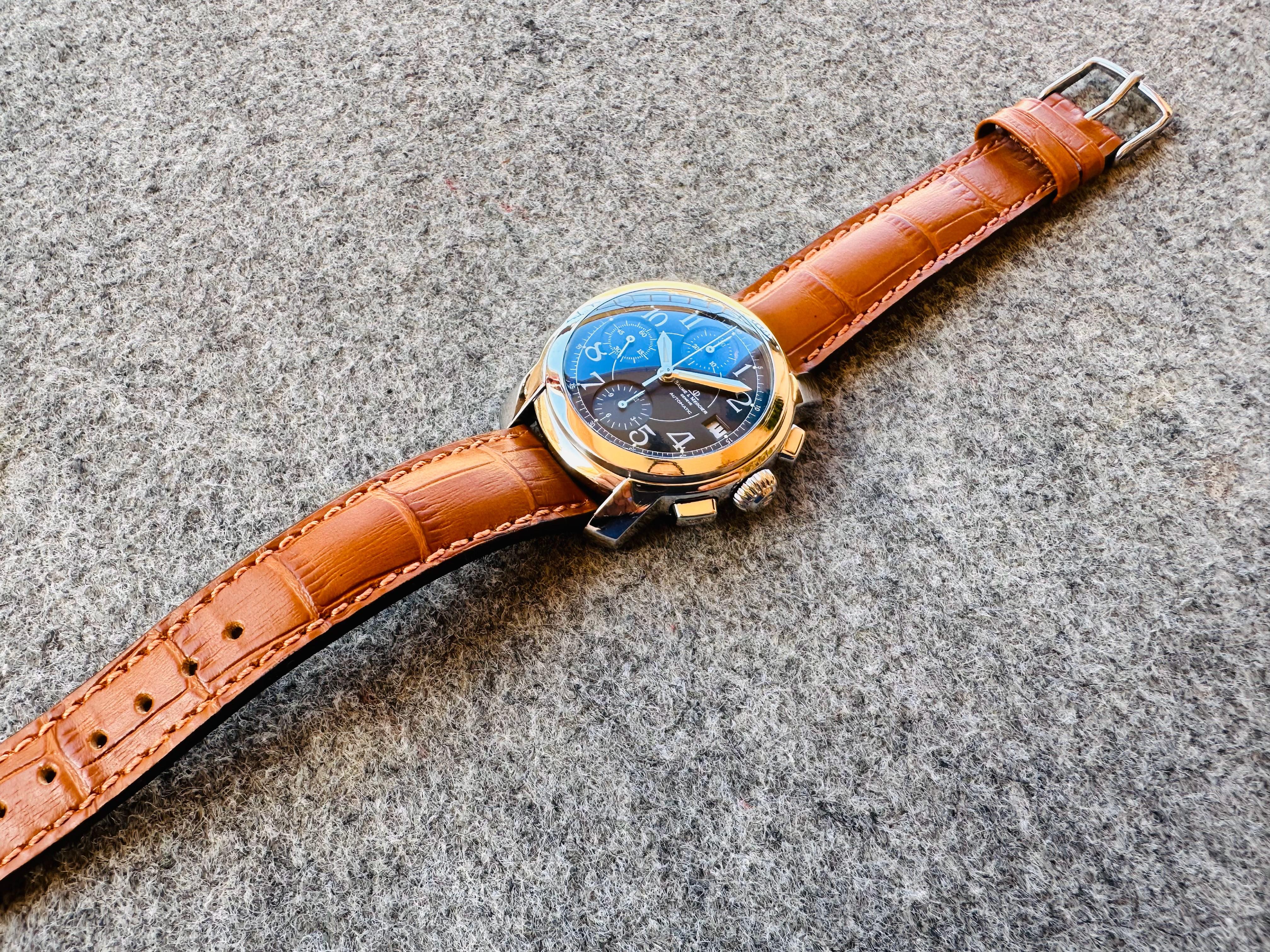 Men's Baume & Mercier Capeland Chronograph MV045216 Automatic Watch For Sale