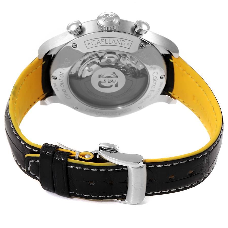 Men's Baume Mercier Capeland Shelby Cobra Limited Steel Mens Watch 65798 For Sale