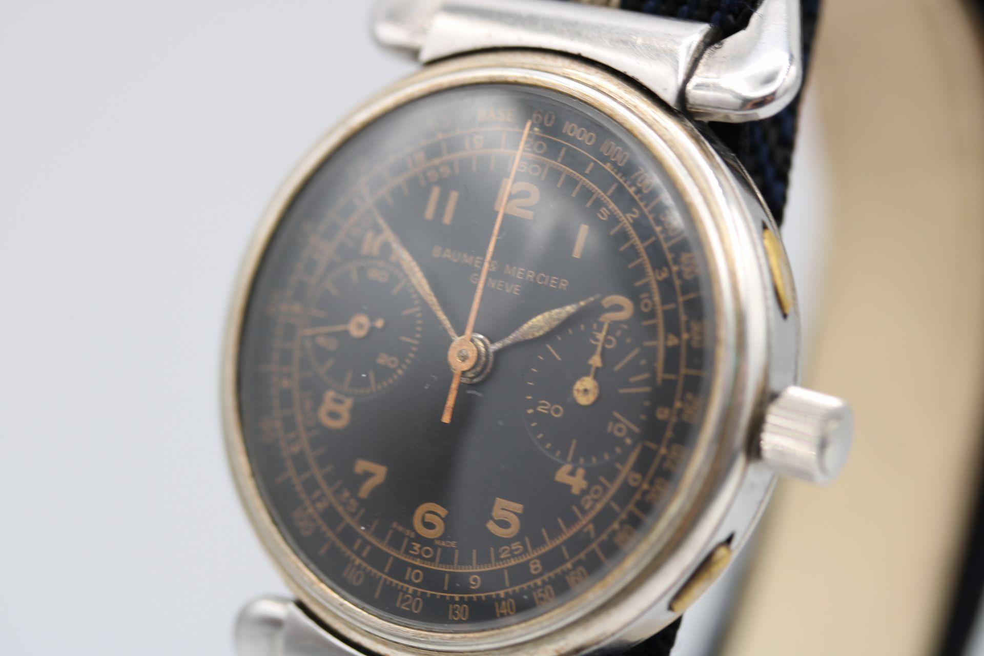 Watch: Baume and Mercier Bull Horn Chronograph
Stock Number: CHW5041
Price: £1600.00

A truly remarkable Chronograph from the early 1930's that is phenomenal condition and working order for a watch of nearly 100 years old!

There's more to this