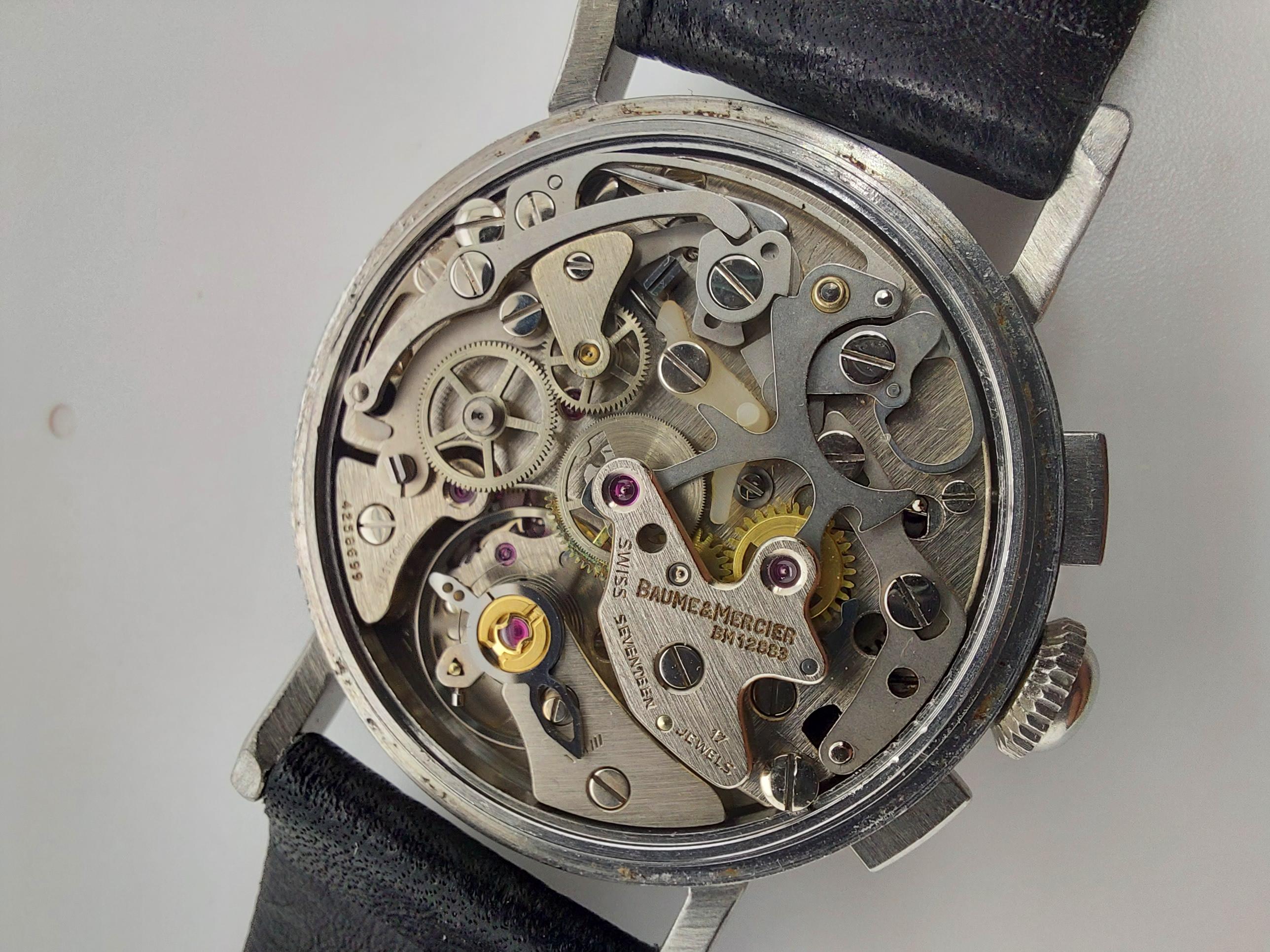 Baume & Mercier, Chronograph, Moonphase, Cal Lemania Ref. 6102.099 Wrist Watch 4