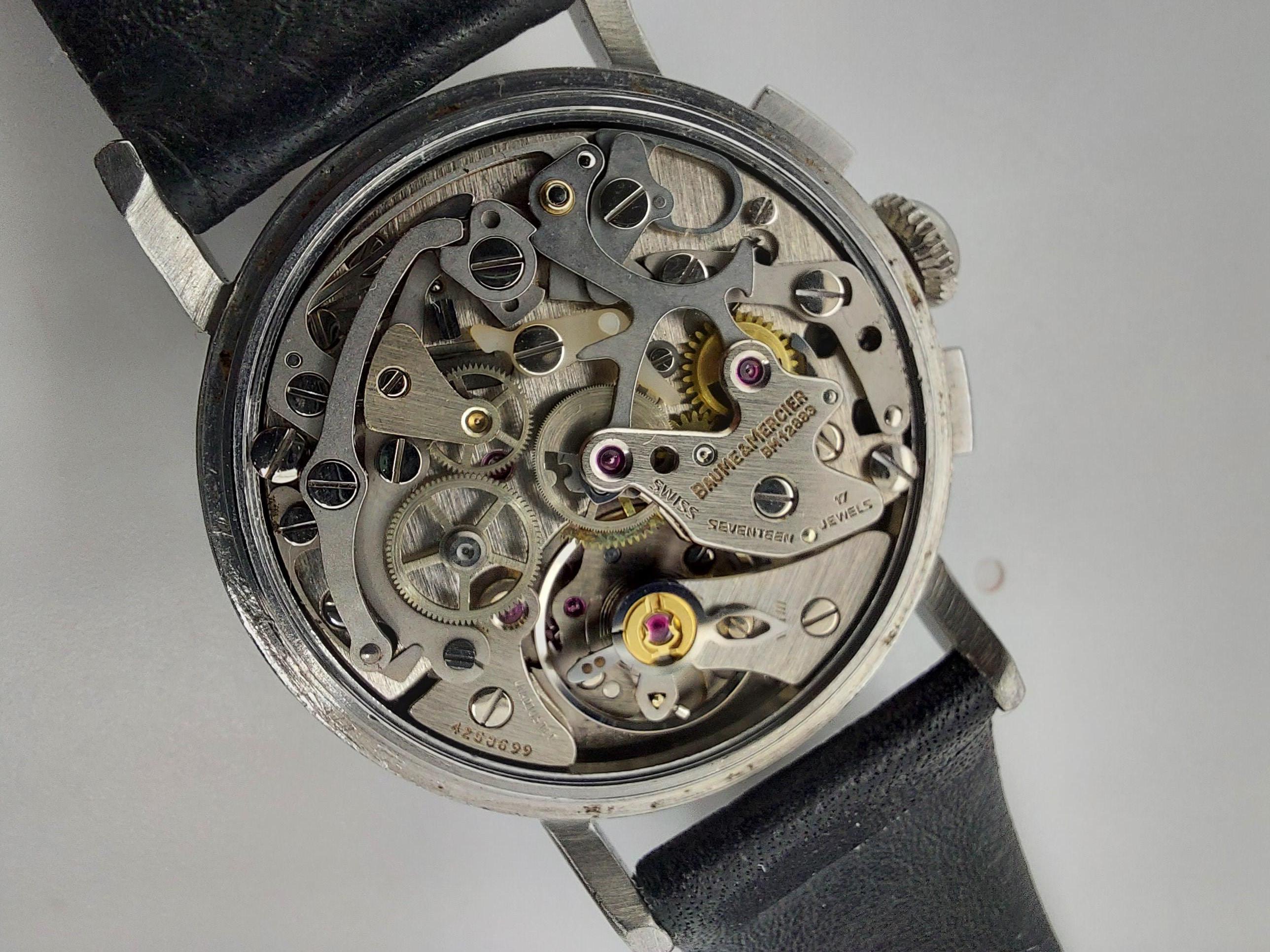 Women's or Men's Baume & Mercier, Chronograph, Moonphase, Cal Lemania Ref. 6102.099 Wrist Watch