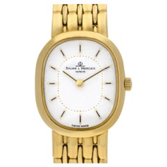 Baume & Mercier Classic 186009 18 Karat White Dial Quartz Watch