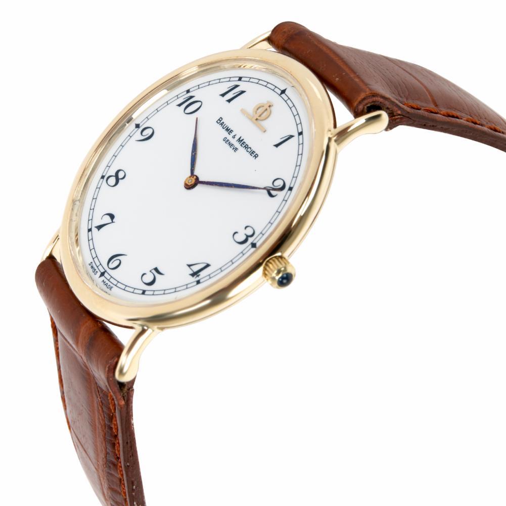 Baume & Mercier Classic 95600, White Dial, Certified and Warranty In Excellent Condition In Miami, FL