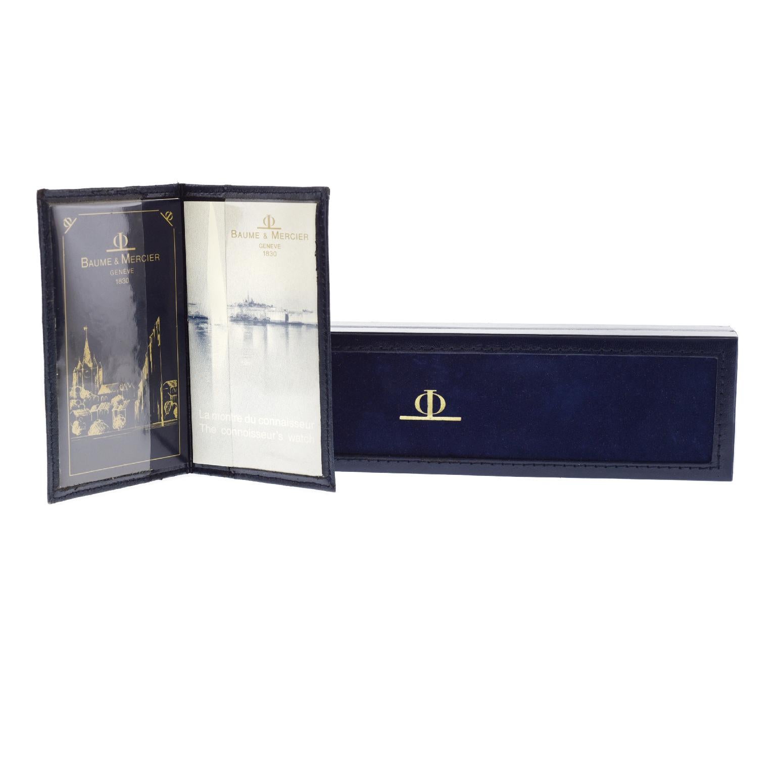 Baume & Mercier Classic Men's Wristwatch 18 Karat, circa 2000s 4