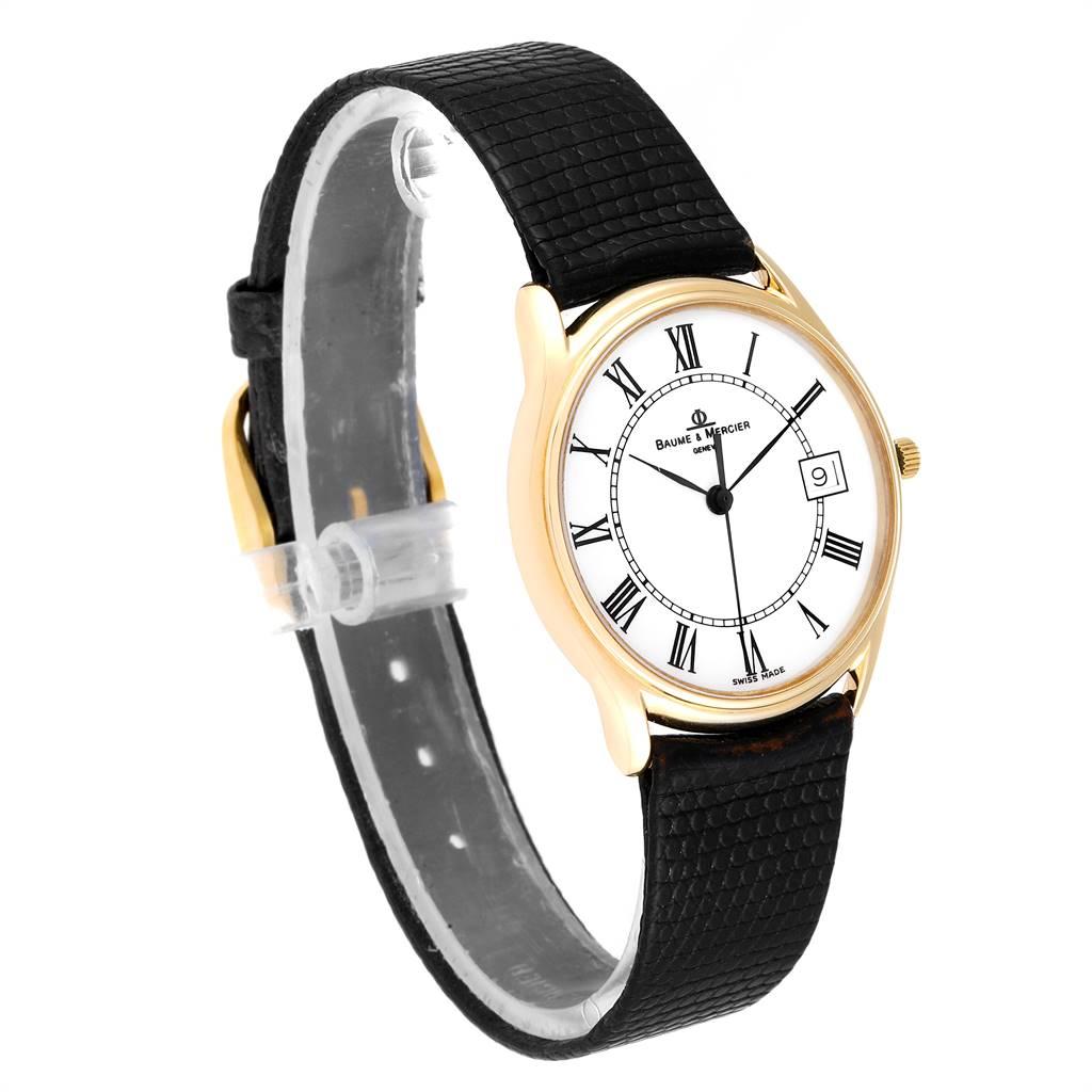 baume & mercier 14k gold watch mens