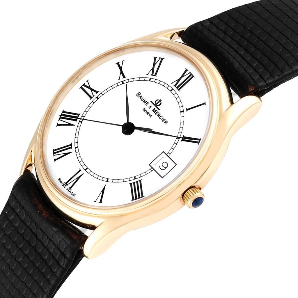 Baume Mercier Classima 14 Karat Yellow Gold Men's Watch 95248 For Sale 1