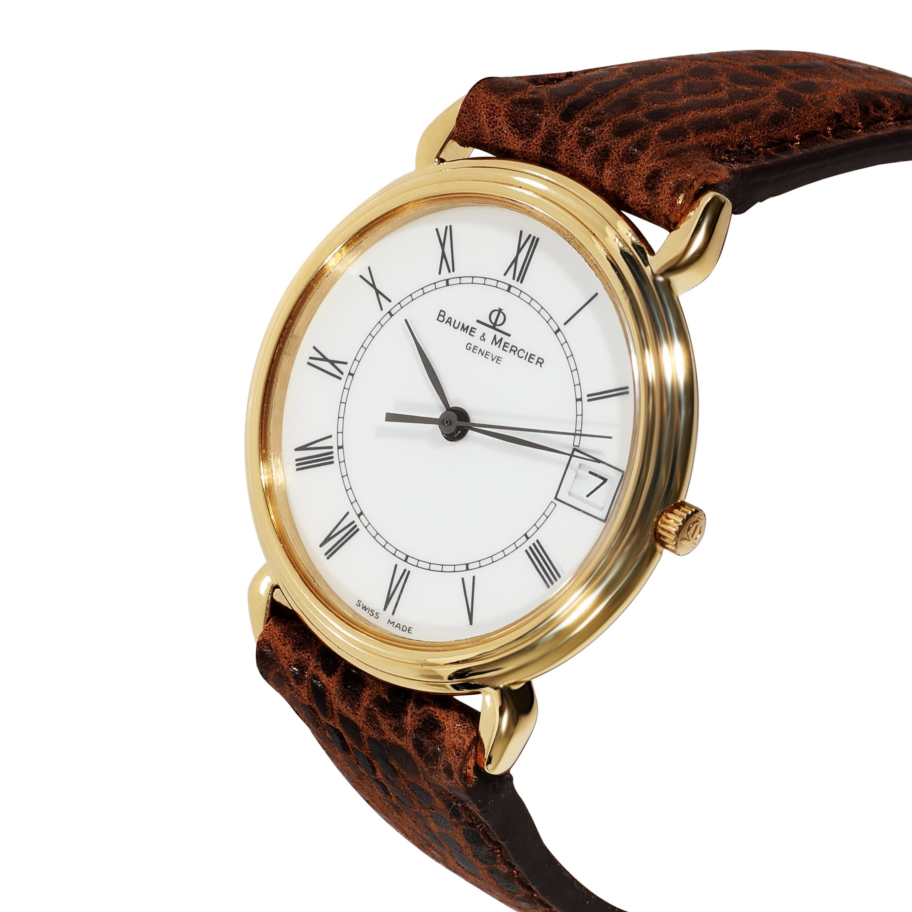 baume and mercier gold watch