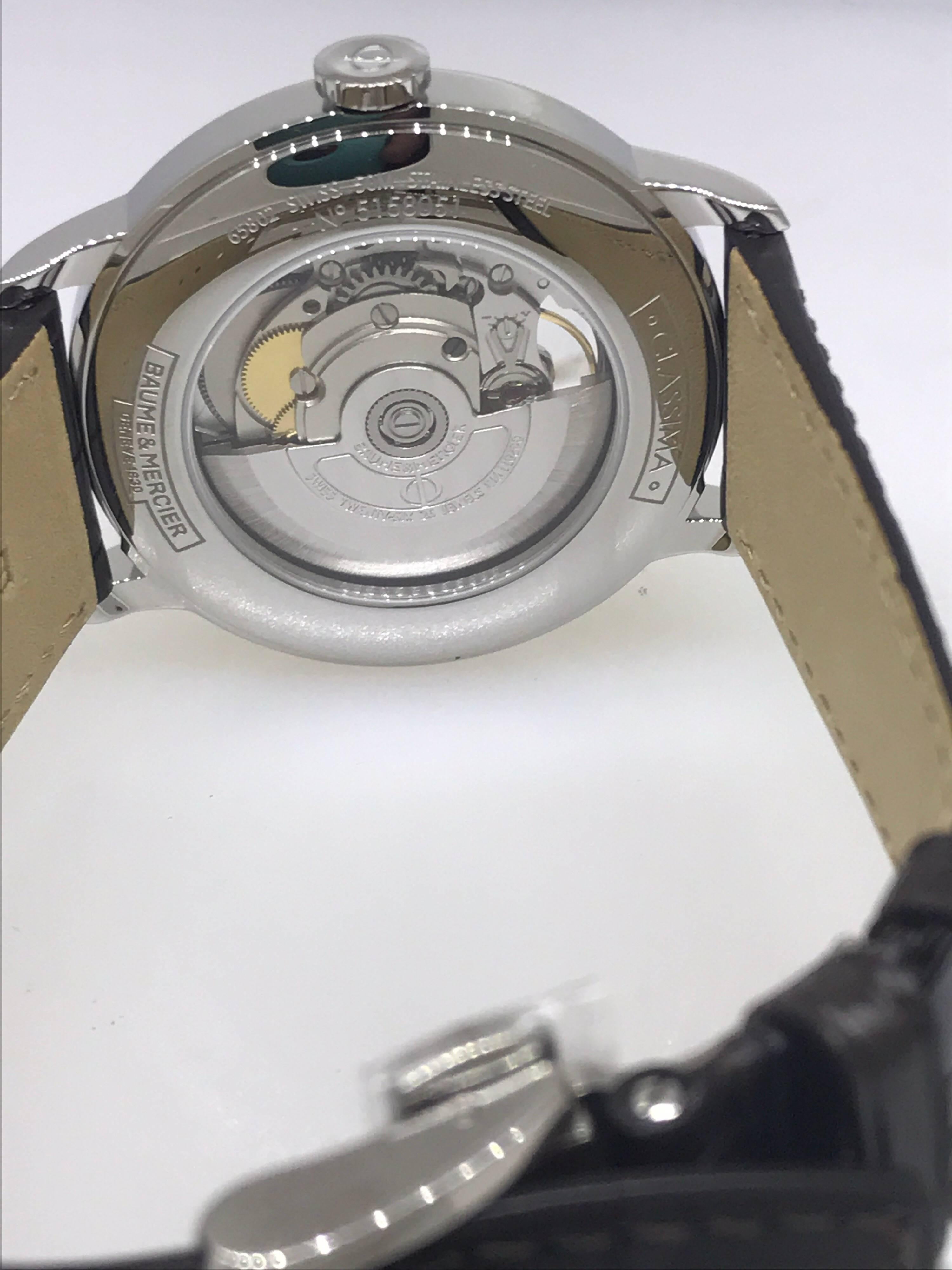 Baume & Mercier Classima Core Automatic Leather Band Men's Watch M0A10274 5