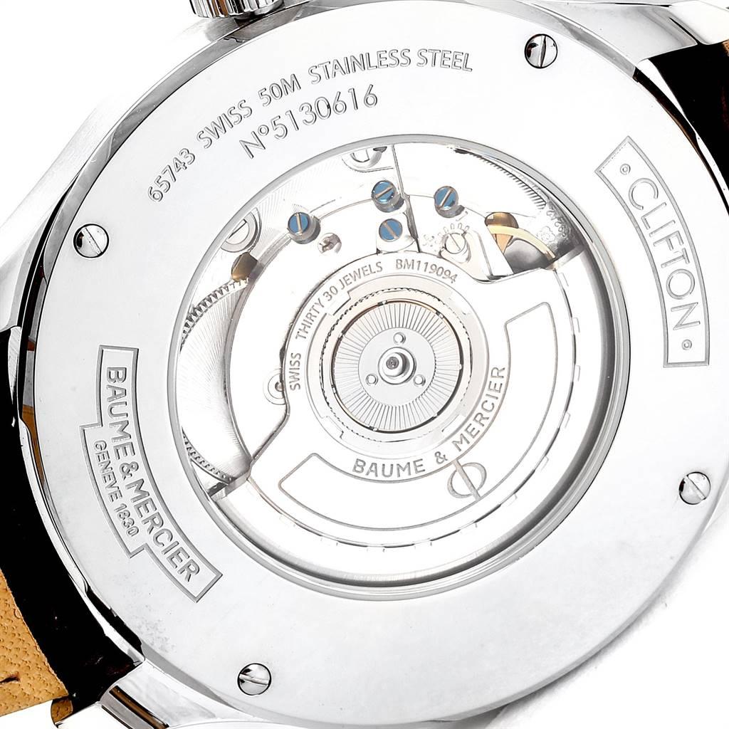 Baume Mercier Classima Executive Clifton Steel Men's Watch 10149 Unworn For Sale 3